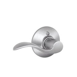Schlage F170ACC626LH Accent Left Hand Dummy Lever Brushed Chrome