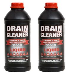 Triple Red Drain Cleaner 1LITRE 2 Pack