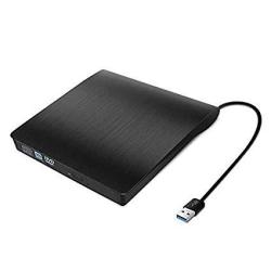 External DVD Drive Paragala Ultra Slim External Cd Drive Portable Cd DVD Player Burner Reader Writer With Built-in Cable Excellent Optical Drive