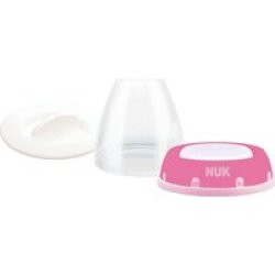 Nuk First Choice+ Bottle Cap Replacement Set Pink White