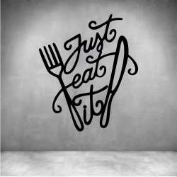 Just Eat It - Matt Silver L 1000 X H 1200MM