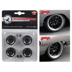 Gmp 18859 1970 Plymouth Road Runner The Hummer 10 Spoke Street Fighter Wheels And Tires Set Of 4 1 18