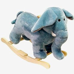 Plush Animated Elephant Toy Rocking Animal Ages 2 - 5 Rocking Horse Ride On Toys - Skroutz