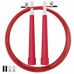 Amandir Jump Rope Speed Adjustable Crossfit Skipping Rope For Boxing Mma Martial Arts Or Fitness Exercise Training