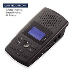 Recordergear TR600 Landline Phone Call Recorder For Analog ip digital Lines Automatic Telephone Recording Device - 16GB
