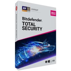 BitDefender Total Security - Complete Anti-malware Protection Windows Macos Android And Ios - 3 Device 1 Year Esd