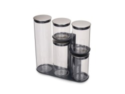 Joseph Joseph Podium 100 Glass Storage Jar Set Set Of 5