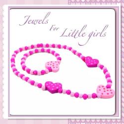 Jewels For Little Girls Quality Wooden Necklace & Bracelet Toddler young Girls Accessory