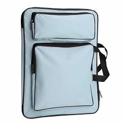 Bever888 Artist Portfolio Backpack,Canvas Artist Portfolio Carry Shoulder Bag Multifunctional Drawboard Bags Waterproof Art Carrying Case Shoulder Bag Large Drawing Boards Bag 