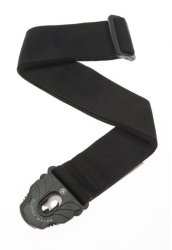 50PLA05 2 Inch Woven Planet Lock Guitar Strap With Pad Black