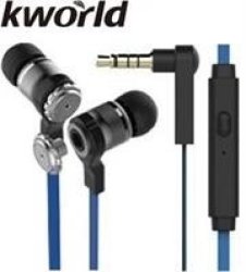 Kworld Kw S28 In Ear Elite Mobile Gaming Earphones Stereo Silicone Earbuds With In-line Intelligent Control Microphone