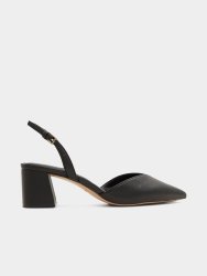 Women&apos S Black Heeled Sandals