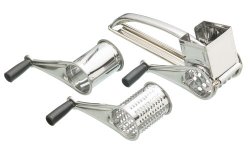 Kitchen Craft Stainless Steel Rotary Grater With Three Drums