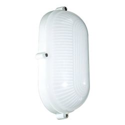 Bulkhead - Oval Small Plain - White - LED - 5W - 3 Pack