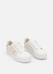 Textured Lace-up Sneakers