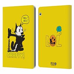 Official Felix The Cat Crafty Cat Scratch Leather Book Wallet Case Cover Compatible For Huawei Mediapad T3 10