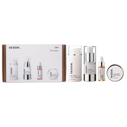 Skoon Basic 4 Starter Kit Dry Skin With Gel-milk Cleanser 30ML Plus Double Thick Cream 15ML And Rosehip 5ML Plus Ruby Mask 15ML