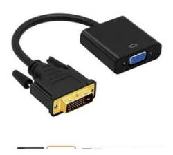 Dvi-d To Vga Converter Cable 24+1 Male To Female Adapter For PC