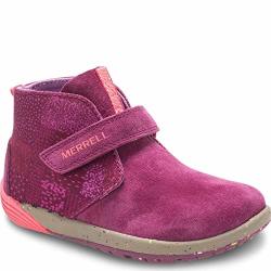 Merrell Girls' Bare Steps Boot Fashion Berry 8 Wide Us Toddler