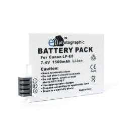 High Capacity 1500 Mah Lithium Battery- Replaces Canon LP-E8