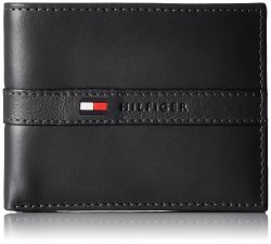 Tommy Hilfiger Men's Ranger Leather Passcase Wallet With Removable Card Case