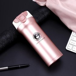 Vacuum 400ML Cup Water Bottle Food Grade Stainless Steel Insulated Thermos Tea