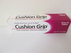  Cushion Grip Thermoplastic Denture Adhesive - 1 oz