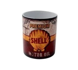Shell Motor Oil Themed Mug