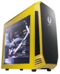 BitFenix.com Bitfenix Aegis Windowed Micro-tower Chassis With Programmable Icon Display Yellow No Psu