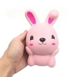 Palarn 15CM Squishy Pink Cute Rabbit Squeeze Slow Rising Fun Toy Gift Phone Strap Decor