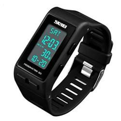 Digital Sports Watches Pedometer Waterproof Multifunction LED Watches 20-DAY Data Storage Colories Alarm Stopwatch