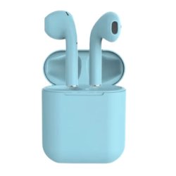 I12 Tws Wireless Bluetooth Ear Pods With Charging Box - Light Blue