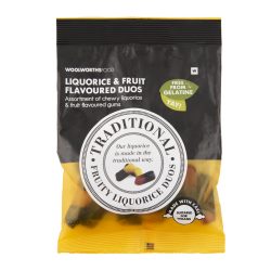 Traditional Dutch Liquorice And Fruit Duos 125 G