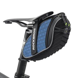 RockBros 3D Shell Saddle Bag Cycling Seat Pack for Mountain Road Bike in Blue