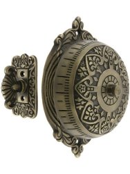 House Of Antique Hardware R-06SE-0900008 Heart Design Mechanical Door Bell In Antique Brass