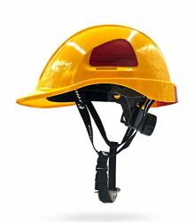 Yuke-hard Hats Niuyuke Helmet Construction Site Anti-collision Electrician Work Insurance Helmet Abs Electrician Safety Helmet Ventilation Breathable Crash Cap Color : Yellow