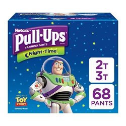 Pull-Ups Night-time Potty Training Pants For Boys 2T-3T 18-34 Lb. 68 Ct. Packaging May Vary