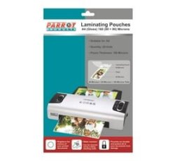 Parrot Laminating A4 80 Micron Pouches 25 Pack