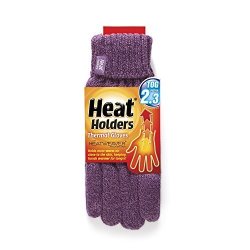 Heat Holders Women's Gloves Purple Small medium