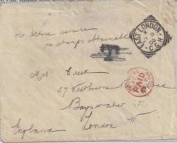 Anglo Boer War 1900 Oas Cover From East London To London Fine