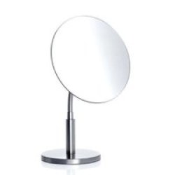 Vanity Mirror Round Matt Nickel Plated Vista