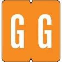 Vre gbs Alphabetic Labels - 8850 Series Rolls G- Orange