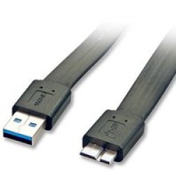 3M USB3.0 Flat A To Micro-b Cable