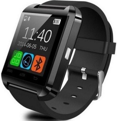 U8 Bluetooth Smart Watch in Black