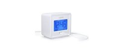 Capello - Dual Alarm Clock With USB Phone Charger - White