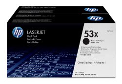 HP 53X Laserjet P2015 Black Print Cartridge - Dual Pack