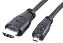 4 Model B HDMI Cable Micro HDMI To HDMI 1M - Black - T7732AX
