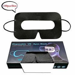 Yinqin Universal Disposable VR Mask Cover Face Cover Mask For VR VR Sanitary Mask VR Cover VR Eye Cover Mask 100 Pcs box Black