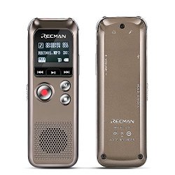 Tnp Digital Voice Recorder - Audio Sound Recording Dictaphone Built-in Condenser Stereo Microphones & Speaker With 8GB Memory MINI Portable Sound Meeting Interview Classroom