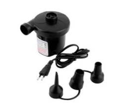 Black Ac Electric Air Pump With 3 Attachable Nozzles